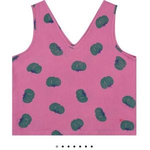 Women's Pink Organic Cotton Tomato Tank Top